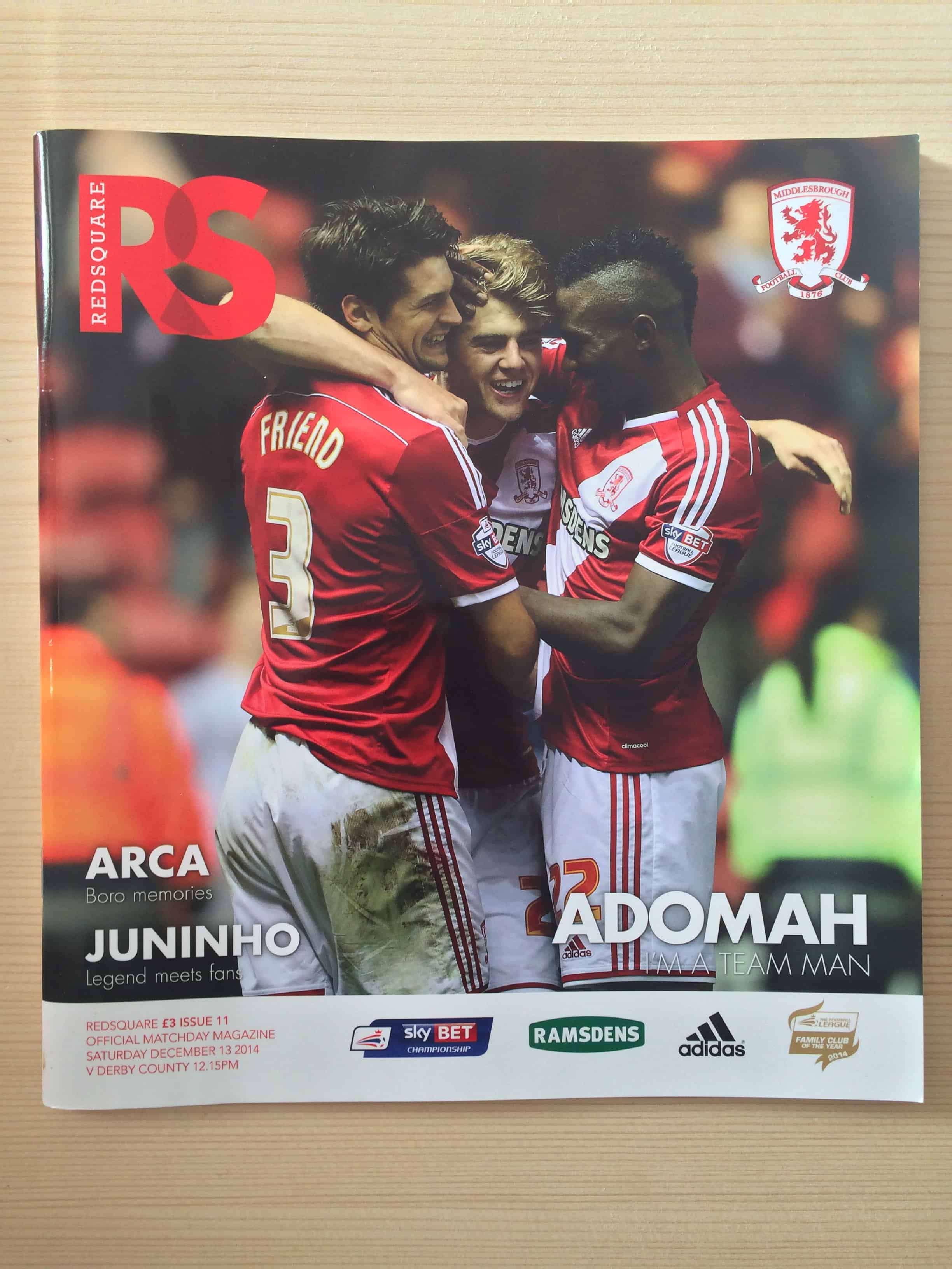 Middlesbrough FC v Derby County FC